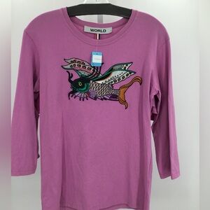 Women’s Wold T Shirt Goofed Size L